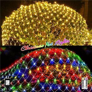200 LED Net Christmas Lights Outdoor 6.5FT✖9.8FT  LED Christmas String Lights